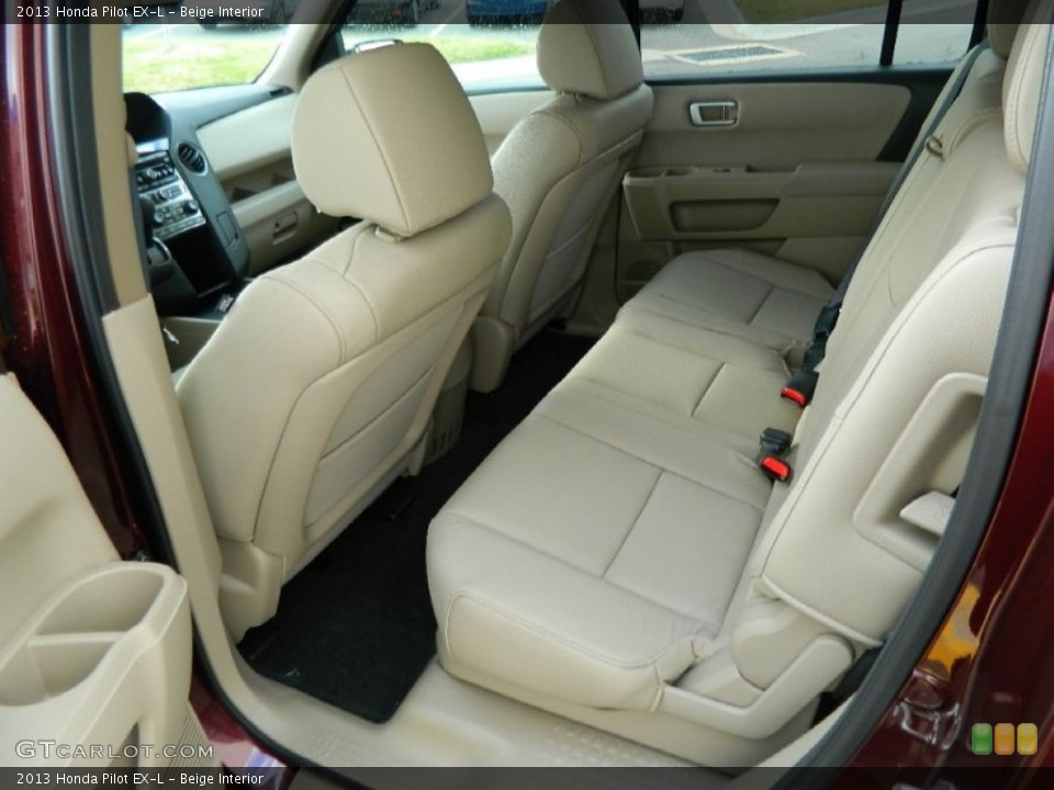 Beige Interior Rear Seat for the 2013 Honda Pilot EX-L #82395412