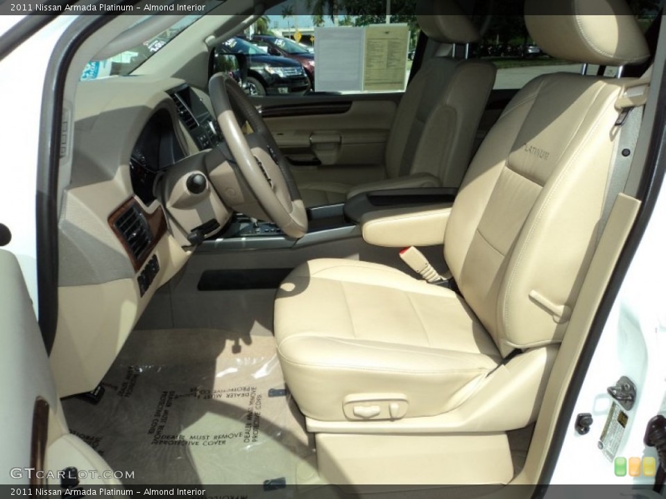 Almond Interior Front Seat for the 2011 Nissan Armada Platinum #82395605