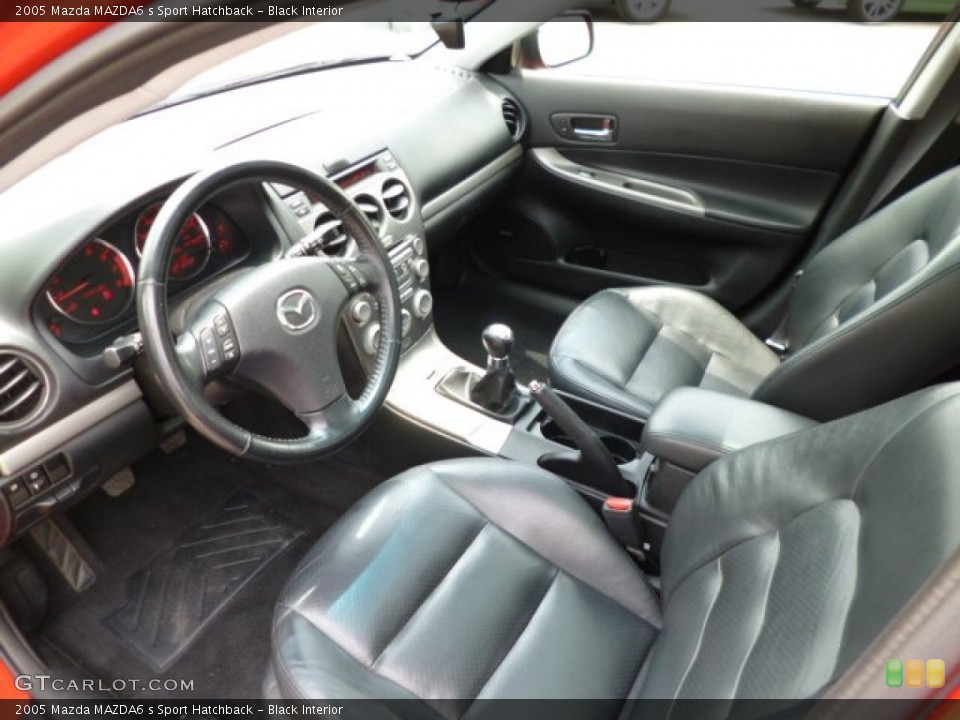 Black 2005 Mazda MAZDA6 Interiors