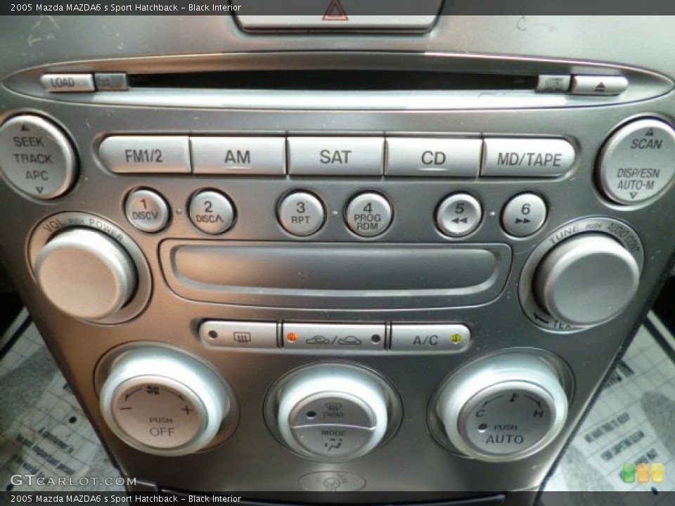 Black Interior Audio System for the 2005 Mazda MAZDA6 s Sport Hatchback #82396406