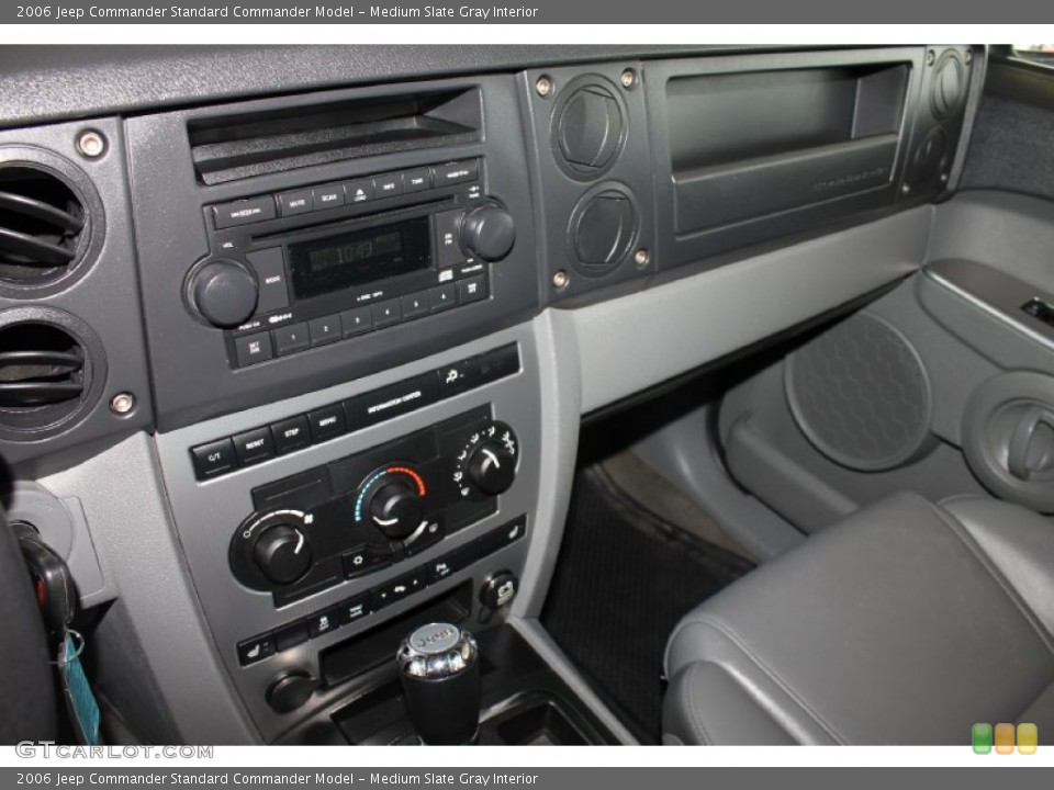 Medium Slate Gray Interior Controls for the 2006 Jeep Commander  #82396818
