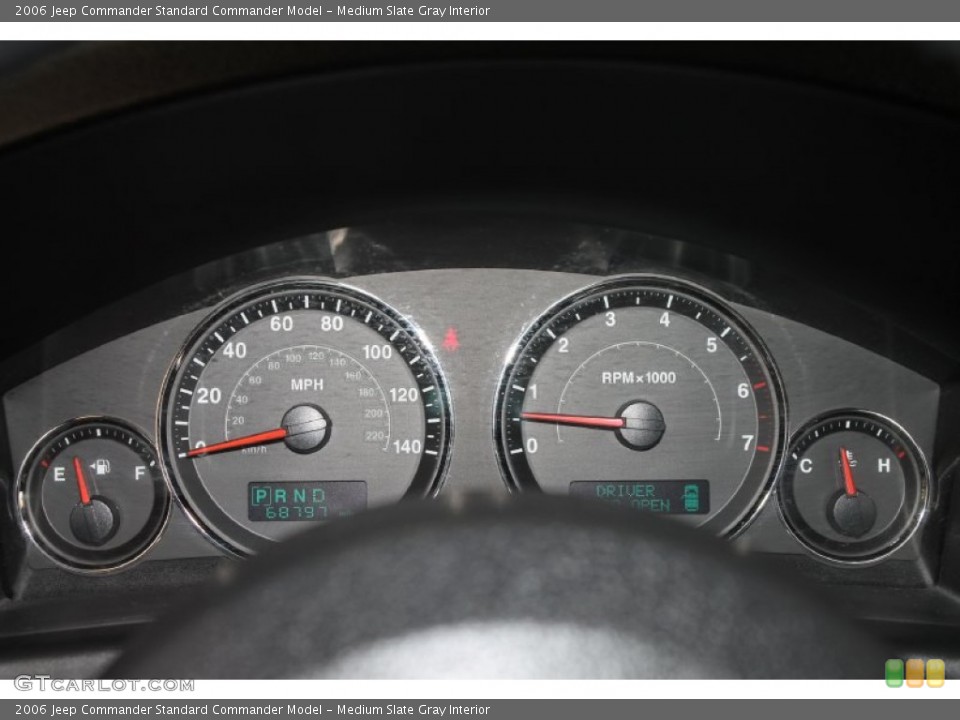 Medium Slate Gray Interior Gauges for the 2006 Jeep Commander  #82397112
