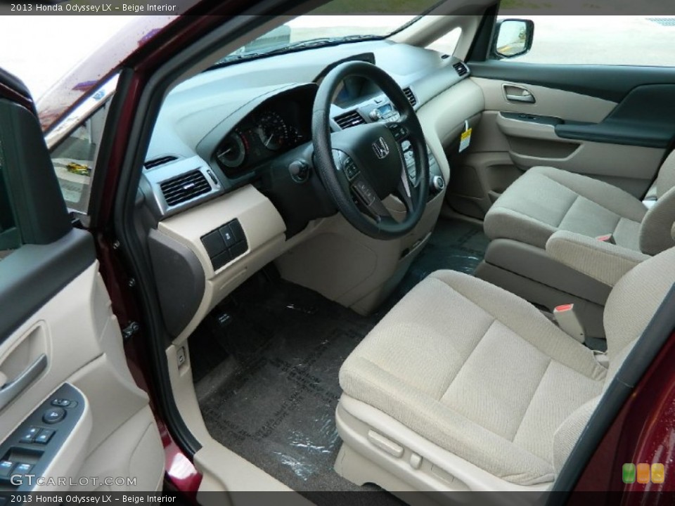 Beige 2013 Honda Odyssey Interiors