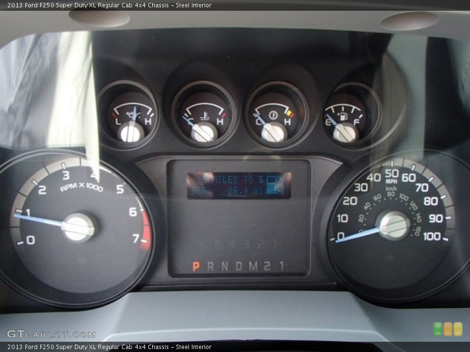 Steel Interior Gauges for the 2013 Ford F250 Super Duty XL Regular Cab 4x4 Chassis #82398270