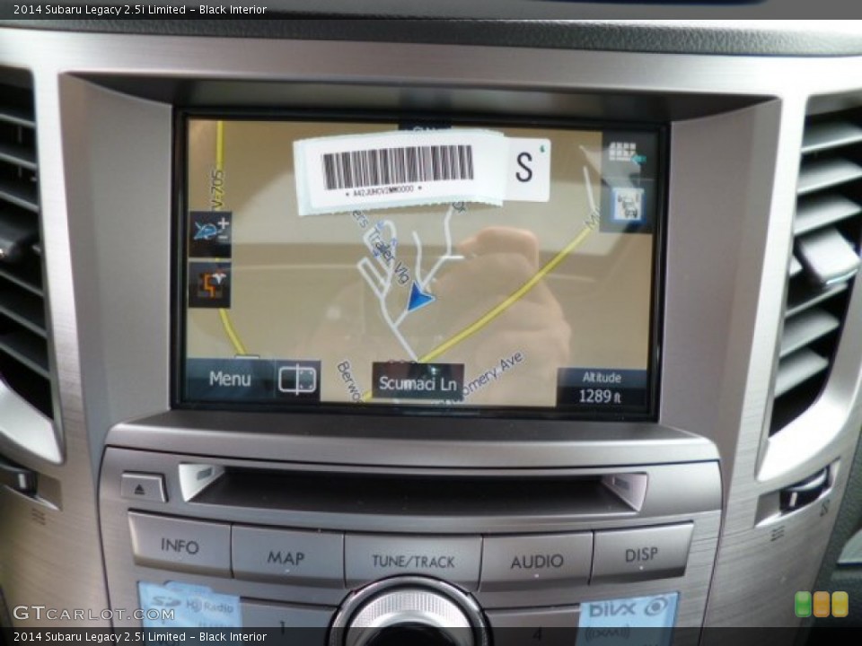 Black Interior Navigation for the 2014 Subaru Legacy 2.5i Limited #82399923