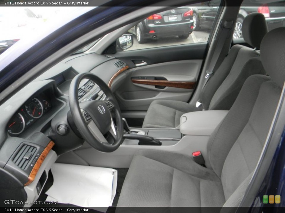 Gray Interior Photo for the 2011 Honda Accord EX V6 Sedan #82400216