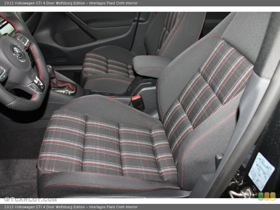 Interlagos Plaid Cloth Interior Front Seat for the 2013 Volkswagen GTI 4 Door Wolfsburg Edition #82402346