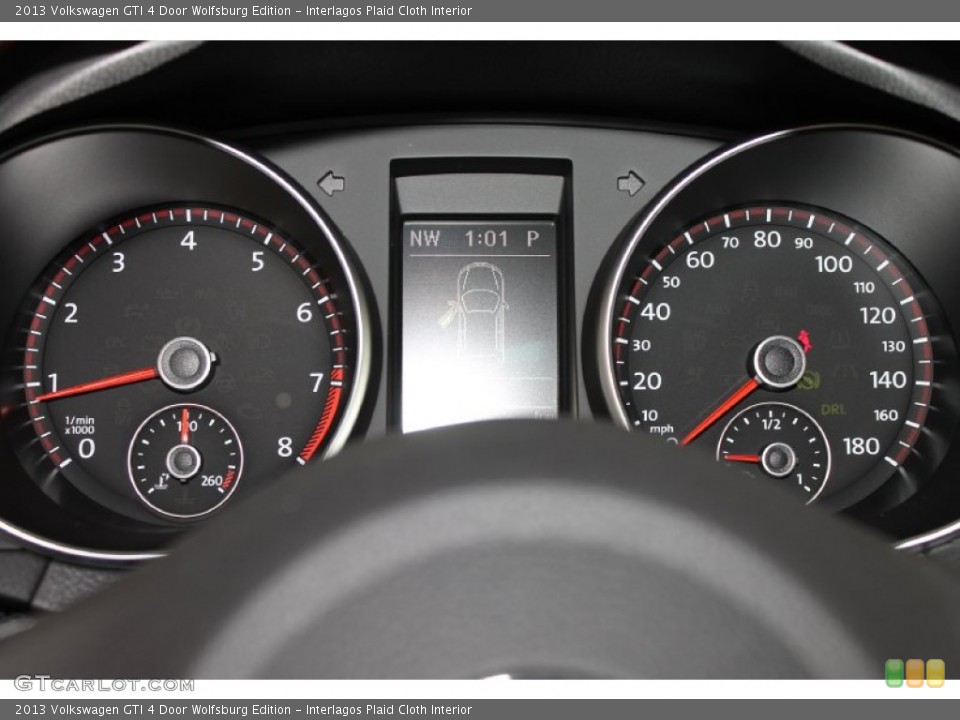 Interlagos Plaid Cloth Interior Gauges for the 2013 Volkswagen GTI 4 Door Wolfsburg Edition #82402570