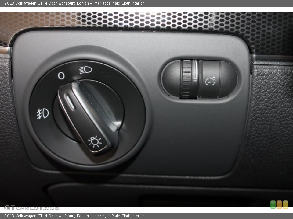 Interlagos Plaid Cloth Interior Controls for the 2013 Volkswagen GTI 4 Door Wolfsburg Edition #82402600