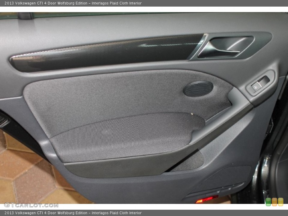 Interlagos Plaid Cloth Interior Door Panel for the 2013 Volkswagen GTI 4 Door Wolfsburg Edition #82402623