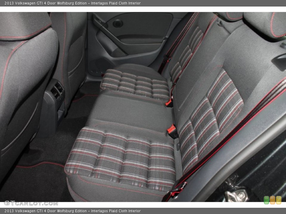 Interlagos Plaid Cloth Interior Rear Seat for the 2013 Volkswagen GTI 4 Door Wolfsburg Edition #82402653