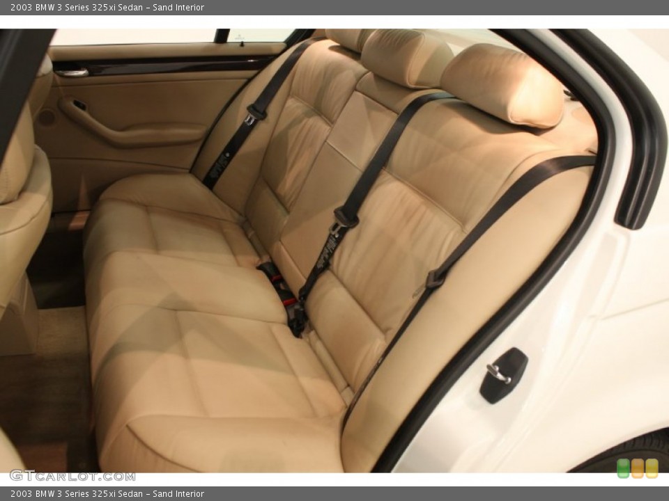 Sand Interior Rear Seat for the 2003 BMW 3 Series 325xi Sedan #82403355