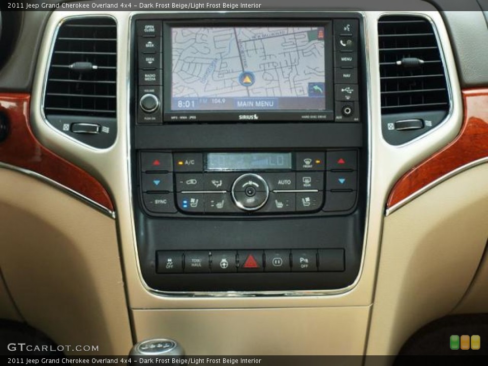 Dark Frost Beige/Light Frost Beige Interior Controls for the 2011 Jeep Grand Cherokee Overland 4x4 #82403451