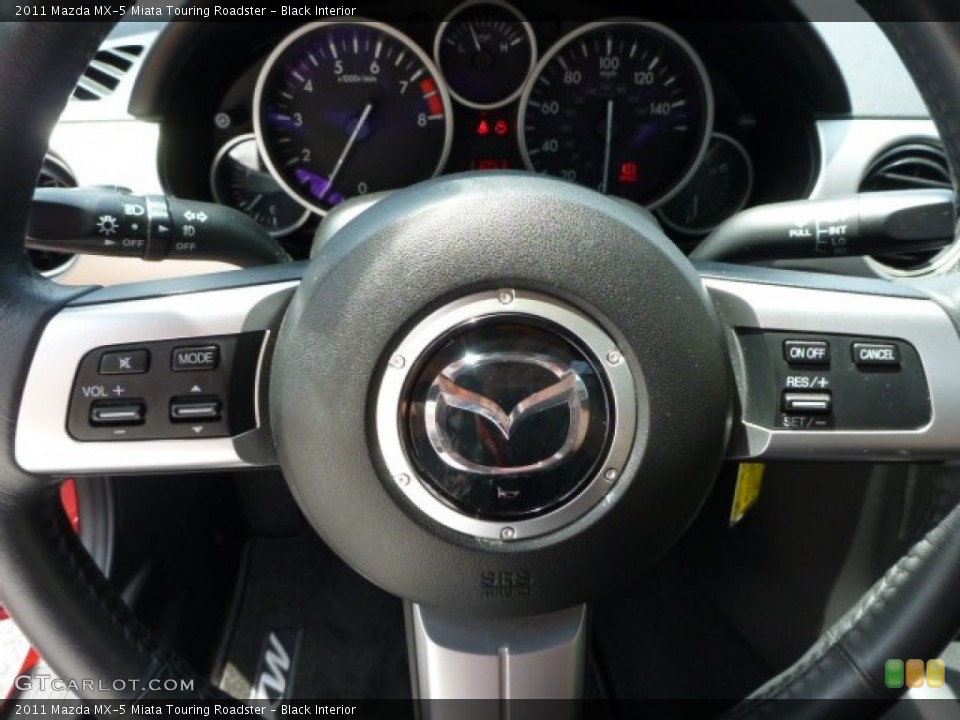 Black Interior Controls for the 2011 Mazda MX-5 Miata Touring Roadster #82403852