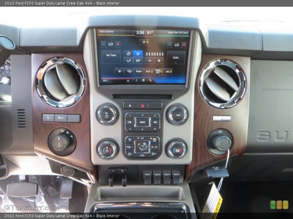 Black Interior Controls for the 2013 Ford F250 Super Duty Lariat Crew Cab 4x4 #82406280