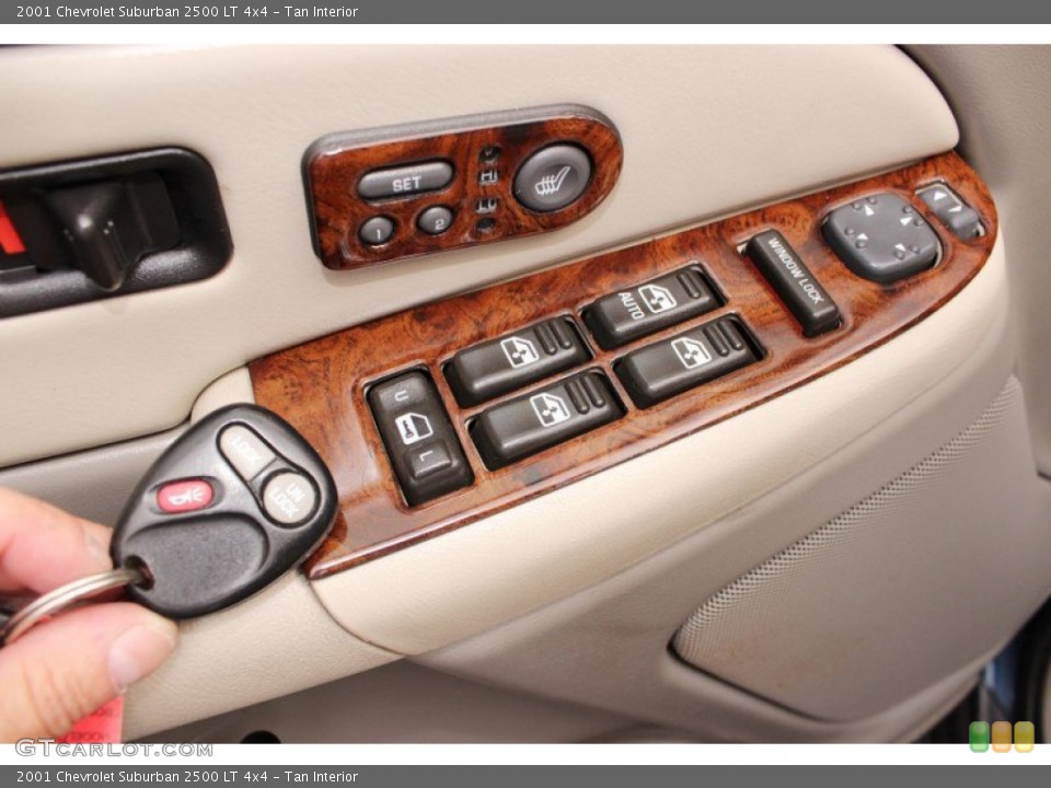 Tan Interior Controls for the 2001 Chevrolet Suburban 2500 LT 4x4 #82406762