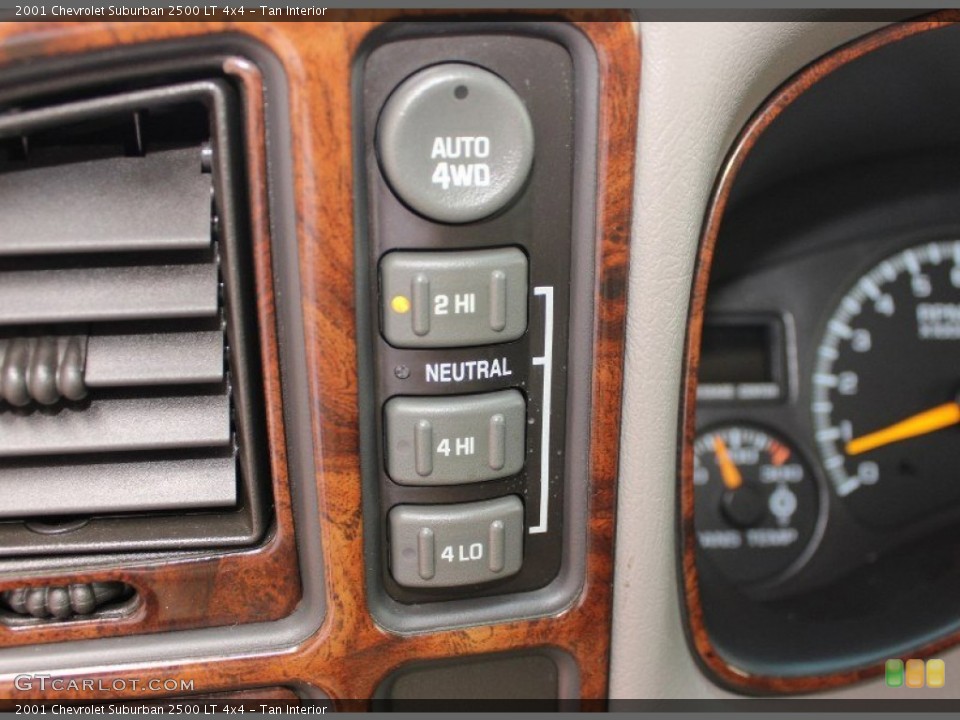 Tan Interior Controls for the 2001 Chevrolet Suburban 2500 LT 4x4 #82407312