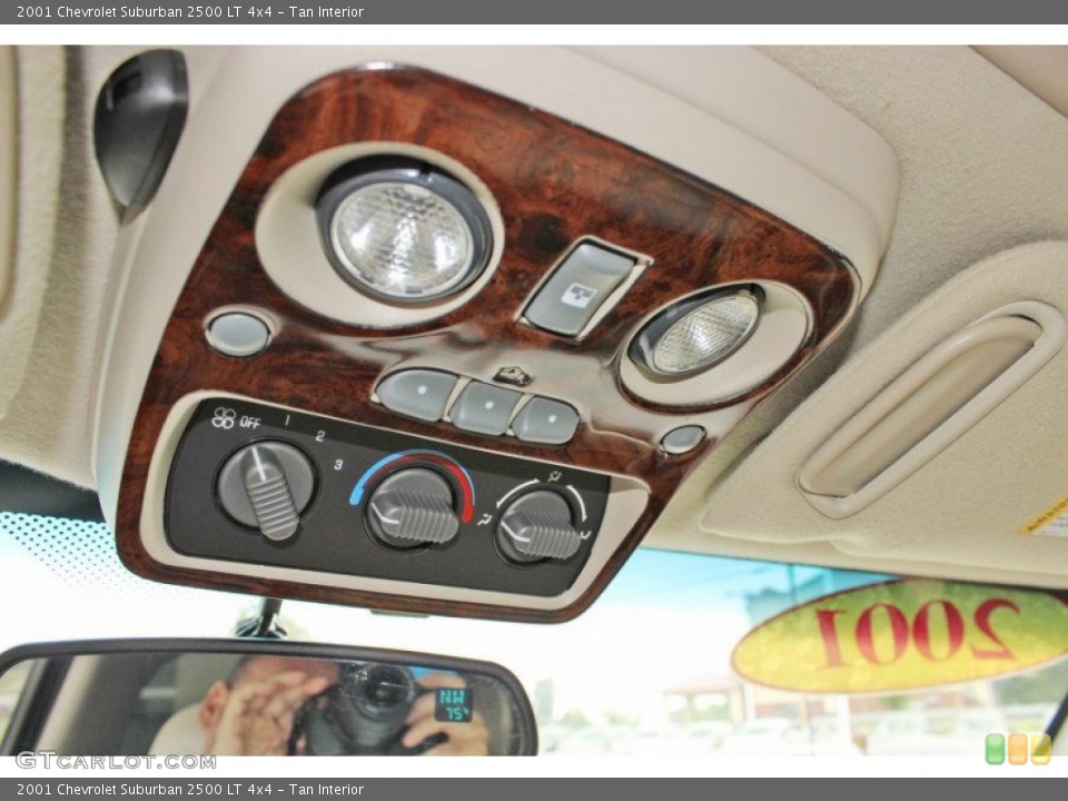 Tan Interior Controls for the 2001 Chevrolet Suburban 2500 LT 4x4 #82407339