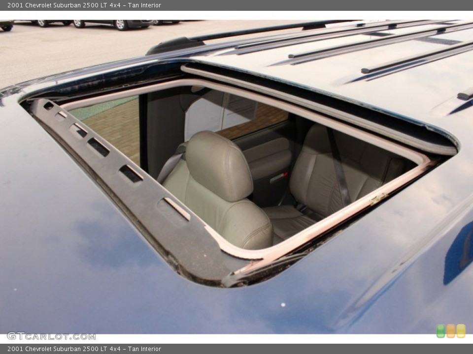 Tan Interior Sunroof for the 2001 Chevrolet Suburban 2500 LT 4x4 #82407387