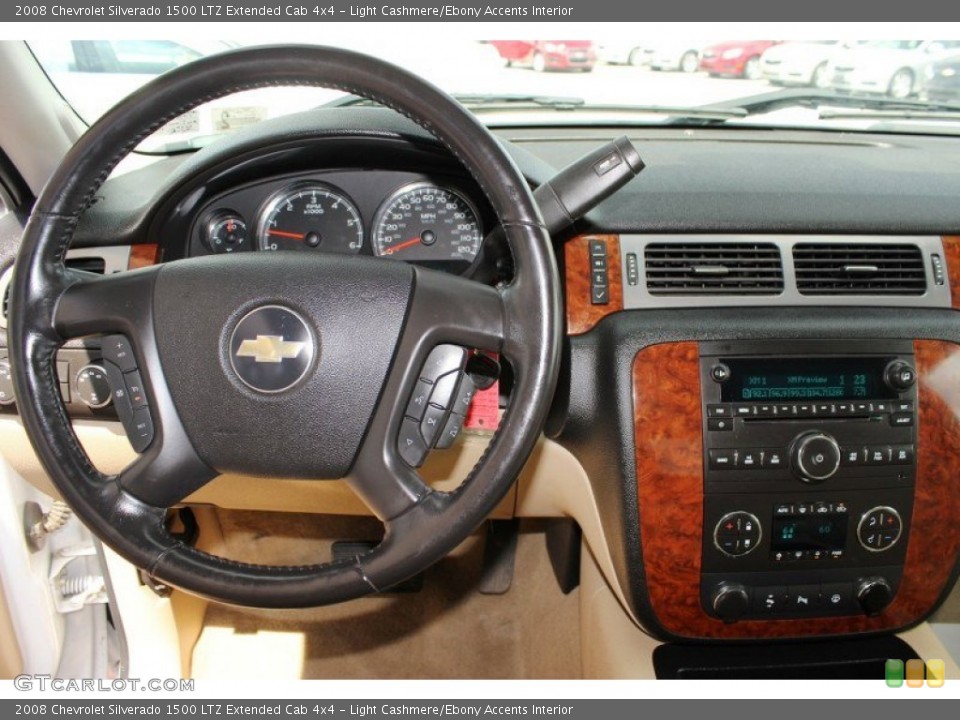 Light Cashmere/Ebony Accents Interior Dashboard for the 2008 Chevrolet Silverado 1500 LTZ Extended Cab 4x4 #82407696