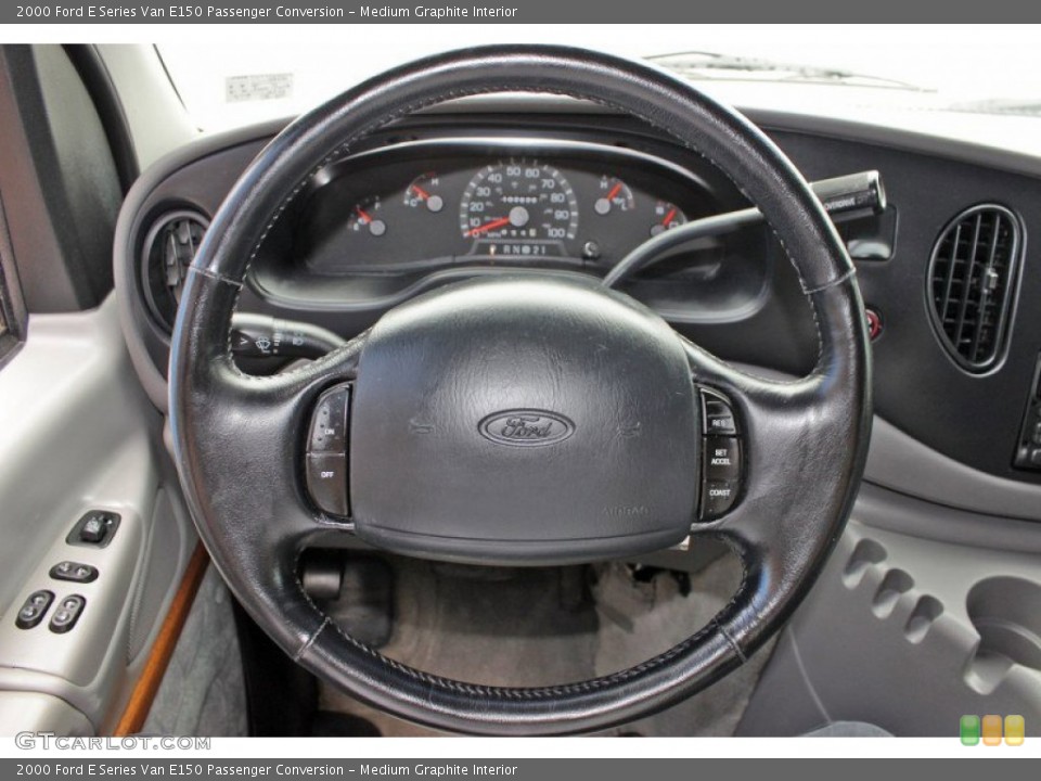 Medium Graphite Interior Steering Wheel for the 2000 Ford E Series Van E150 Passenger Conversion #82409331