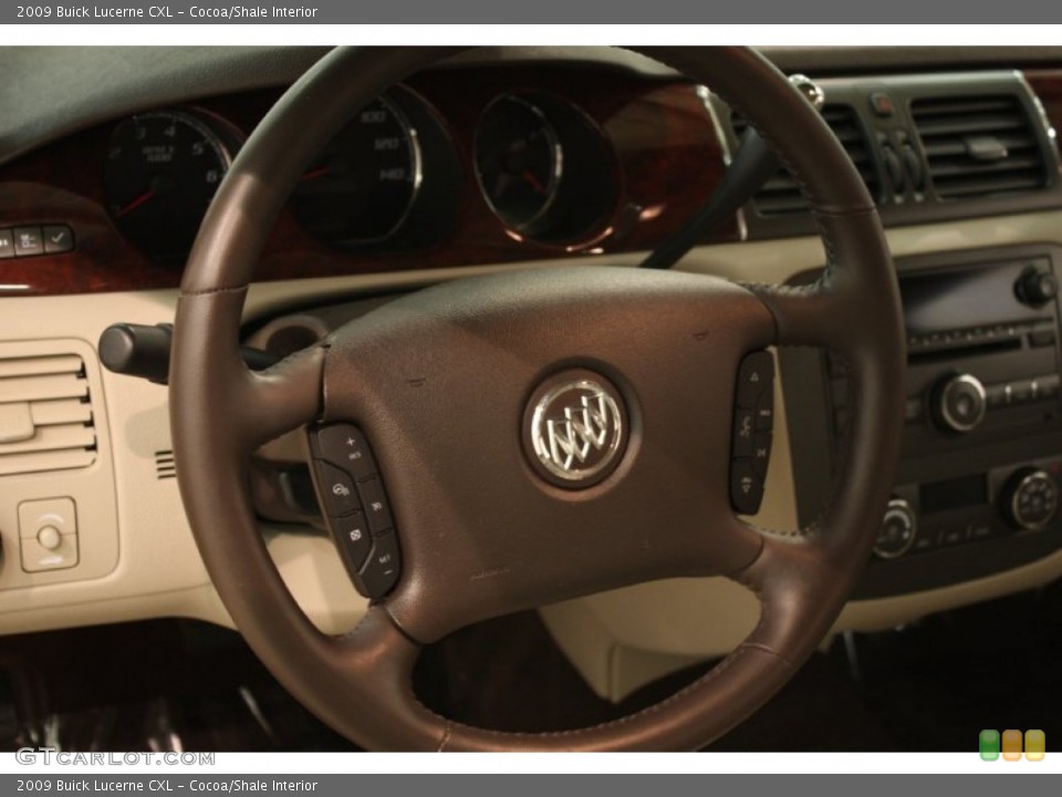 Cocoa/Shale Interior Steering Wheel for the 2009 Buick Lucerne CXL #82410225