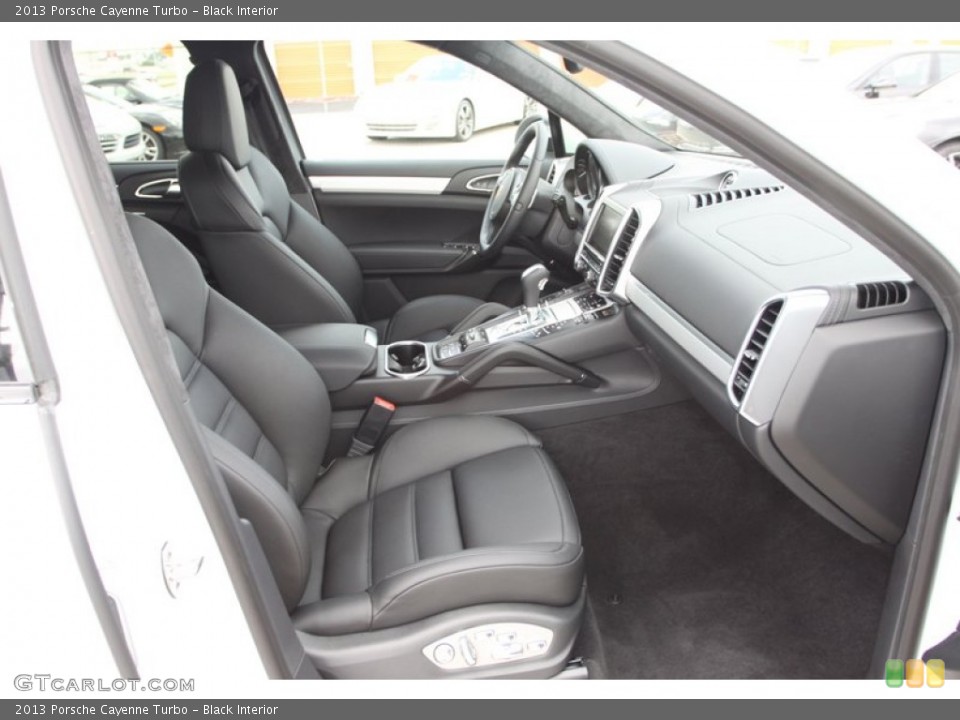 Black Interior Front Seat for the 2013 Porsche Cayenne Turbo #82410975