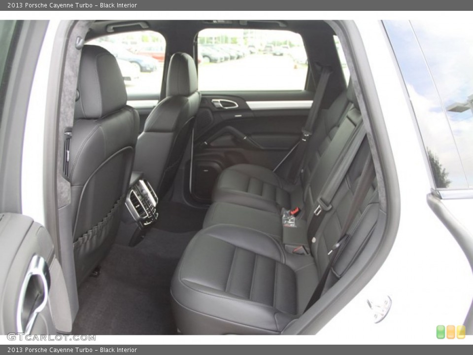Black Interior Rear Seat for the 2013 Porsche Cayenne Turbo #82411143