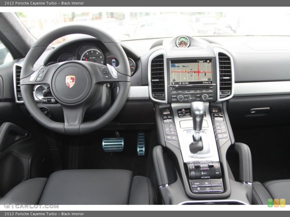 Black Interior Dashboard for the 2013 Porsche Cayenne Turbo #82411167