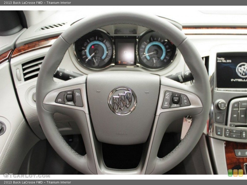 Titanium Interior Steering Wheel for the 2013 Buick LaCrosse FWD #82411240