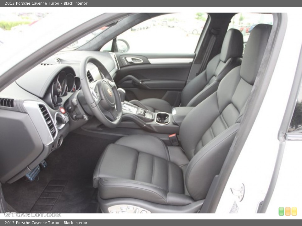 Black Interior Front Seat for the 2013 Porsche Cayenne Turbo #82411260