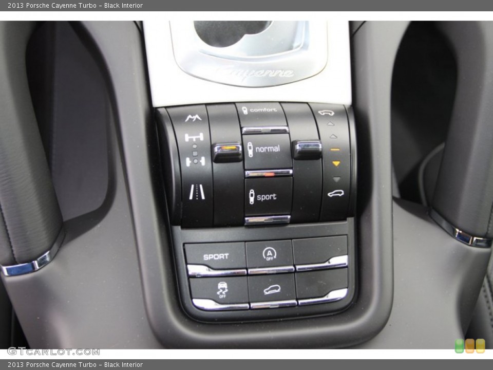 Black Interior Controls for the 2013 Porsche Cayenne Turbo #82411312