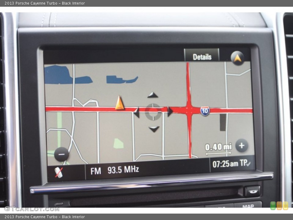 Black Interior Navigation for the 2013 Porsche Cayenne Turbo #82411332