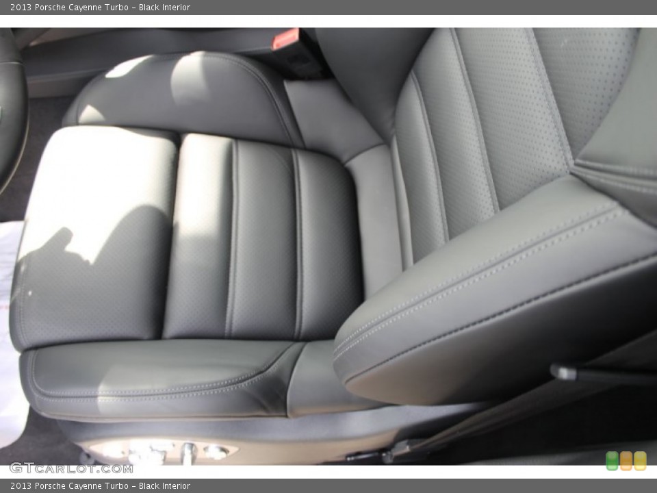 Black Interior Front Seat for the 2013 Porsche Cayenne Turbo #82411753