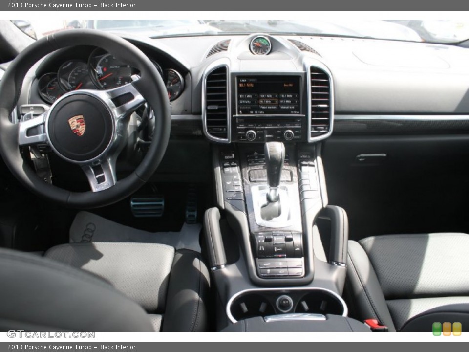 Black Interior Dashboard for the 2013 Porsche Cayenne Turbo #82412093