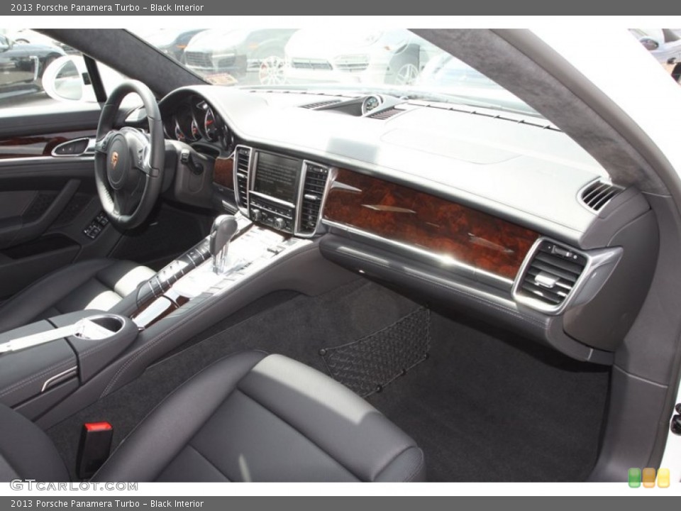 Black Interior Dashboard for the 2013 Porsche Panamera Turbo #82412526