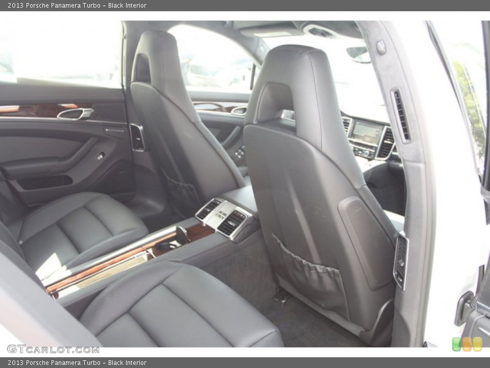 Black Interior Rear Seat for the 2013 Porsche Panamera Turbo #82412607