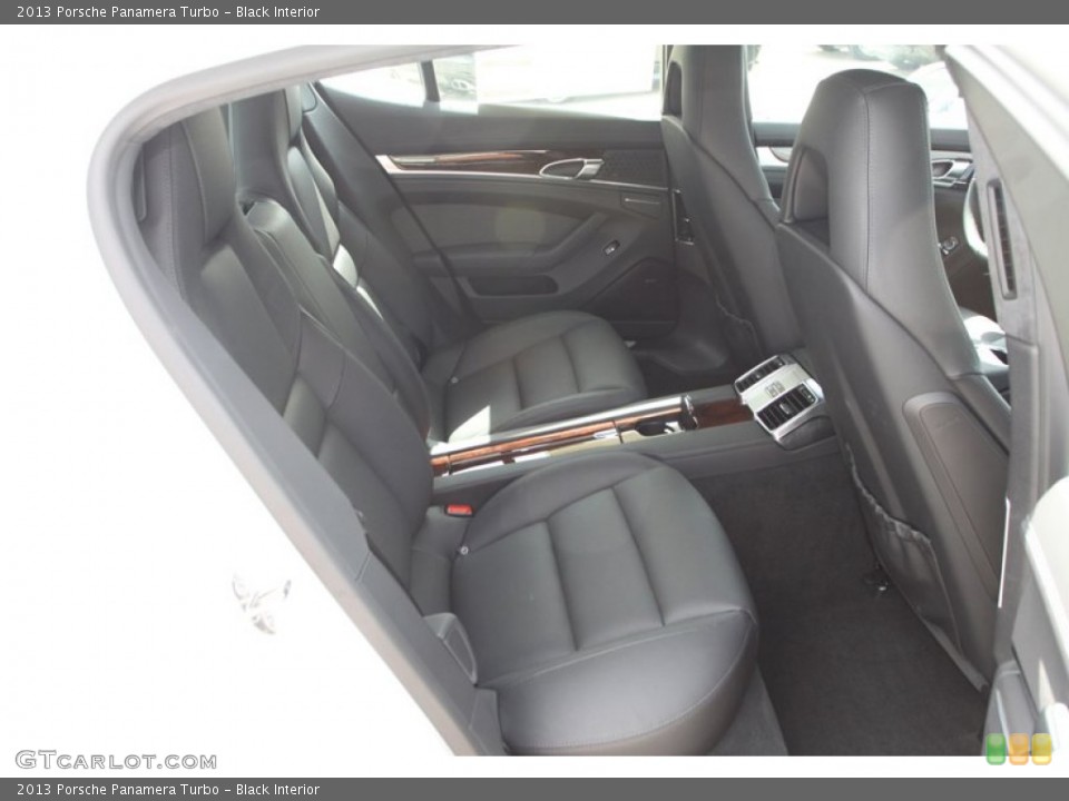 Black Interior Rear Seat for the 2013 Porsche Panamera Turbo #82412633