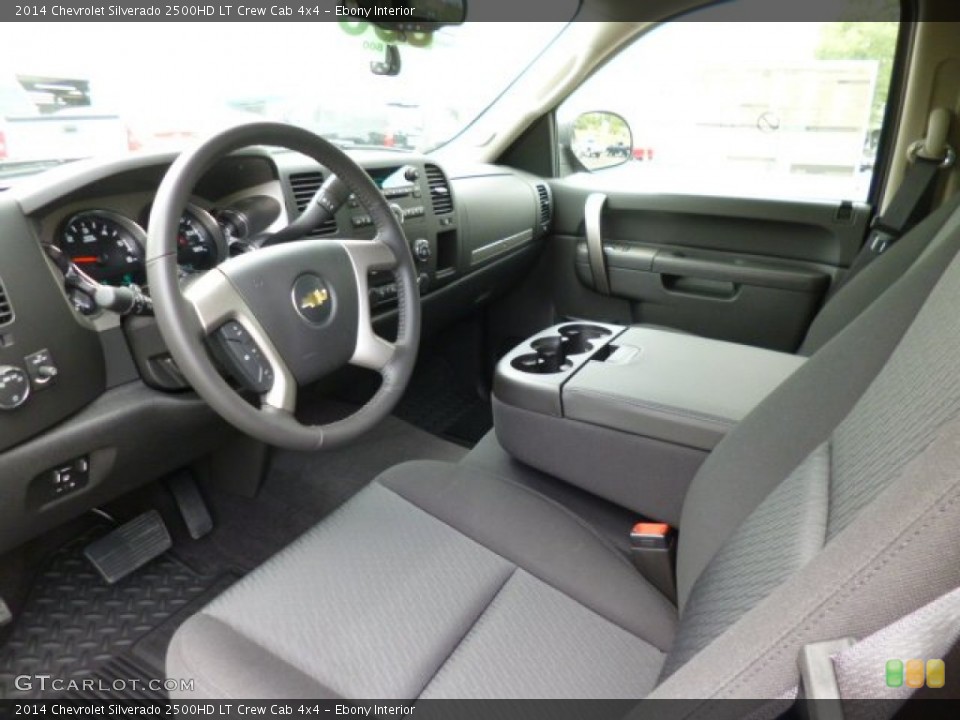 Ebony Interior Prime Interior for the 2014 Chevrolet Silverado 2500HD LT Crew Cab 4x4 #82412748