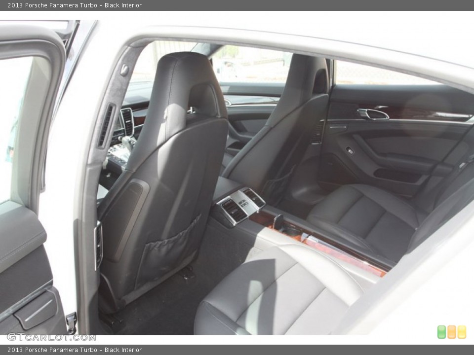 Black Interior Rear Seat for the 2013 Porsche Panamera Turbo #82412749