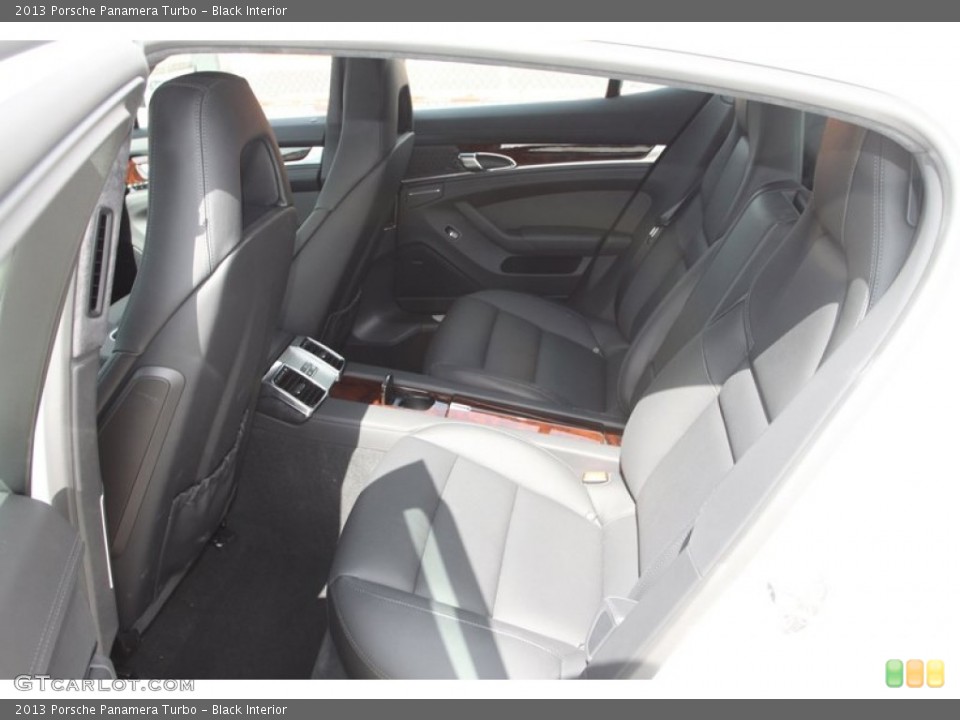 Black Interior Rear Seat for the 2013 Porsche Panamera Turbo #82412772