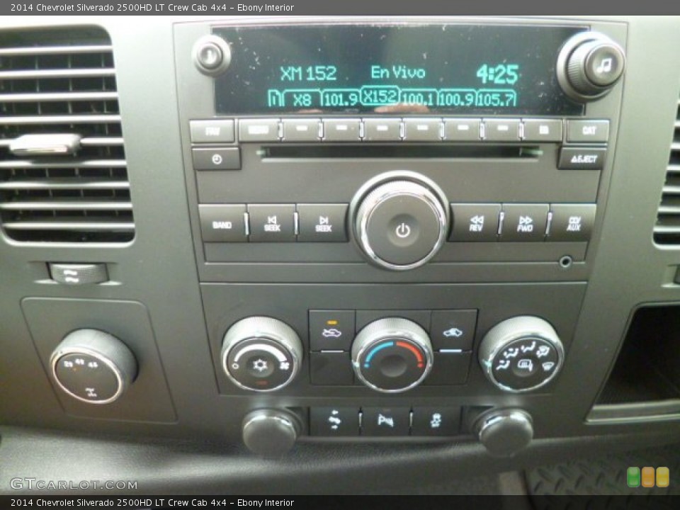Ebony Interior Controls for the 2014 Chevrolet Silverado 2500HD LT Crew Cab 4x4 #82412787