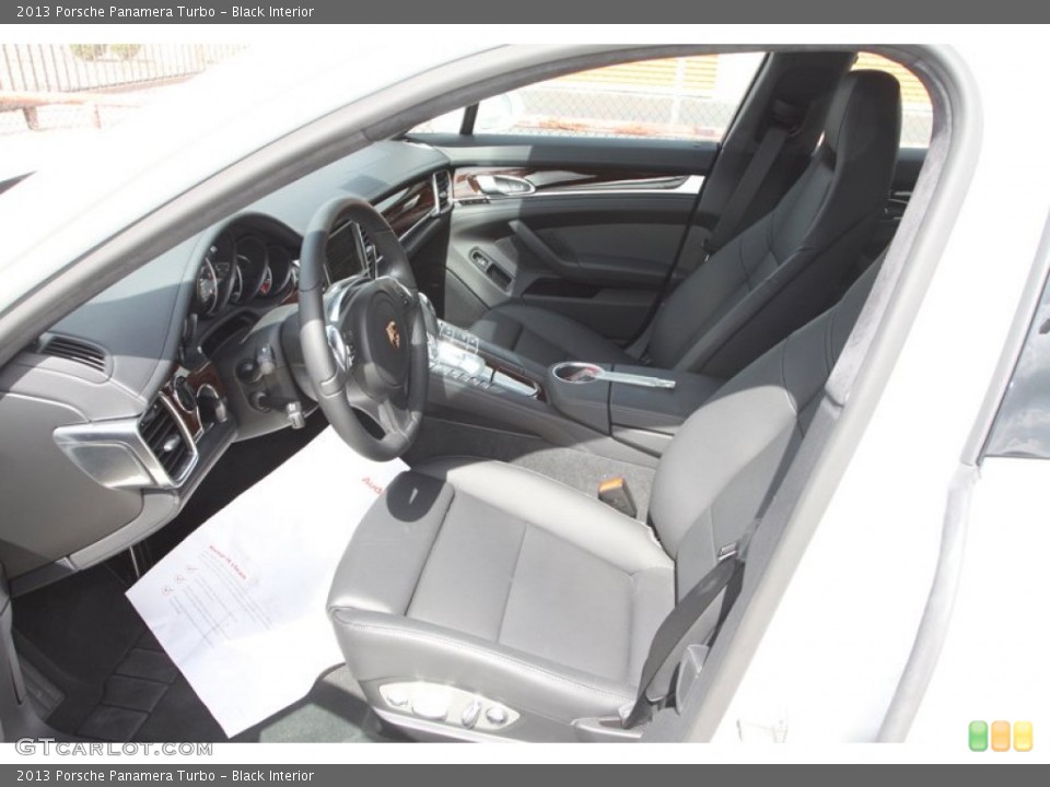Black Interior Front Seat for the 2013 Porsche Panamera Turbo #82412887