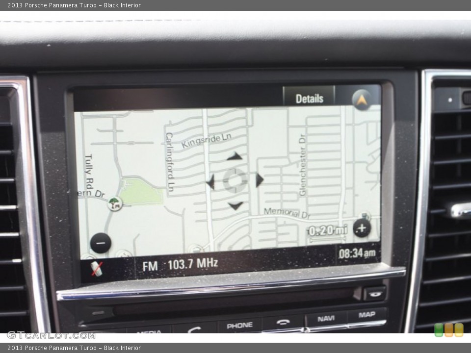 Black Interior Navigation for the 2013 Porsche Panamera Turbo #82412938