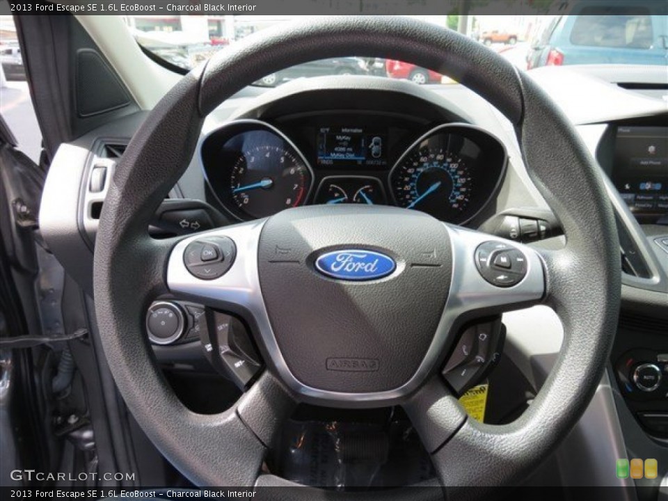 Charcoal Black Interior Steering Wheel for the 2013 Ford Escape SE 1.6L EcoBoost #82413203