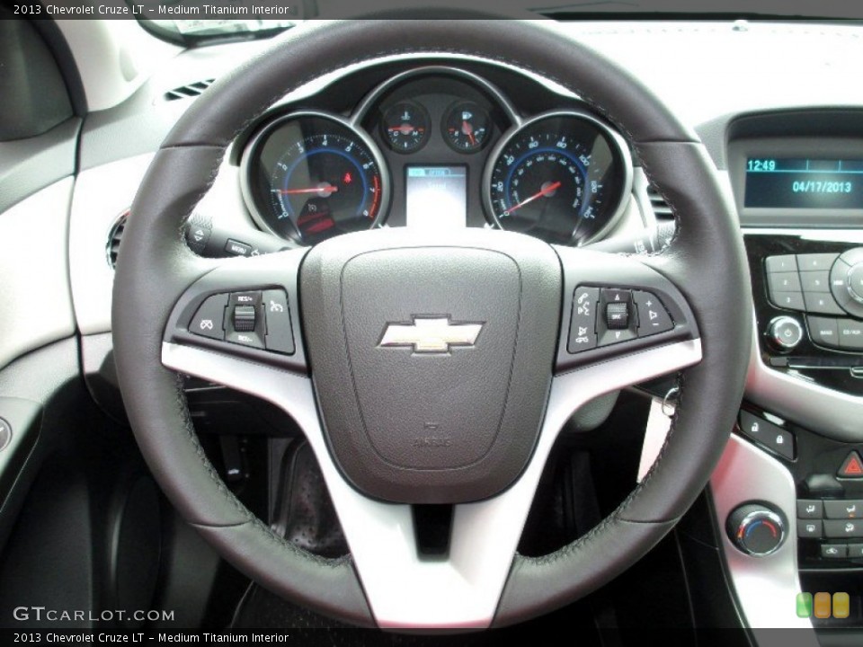 Medium Titanium Interior Steering Wheel for the 2013 Chevrolet Cruze LT #82413267
