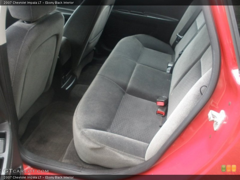 Ebony Black Interior Rear Seat for the 2007 Chevrolet Impala LT #82414589