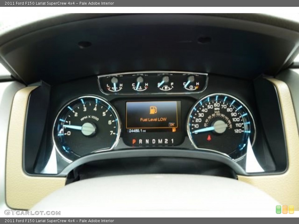 Pale Adobe Interior Gauges for the 2011 Ford F150 Lariat SuperCrew 4x4 #82415925