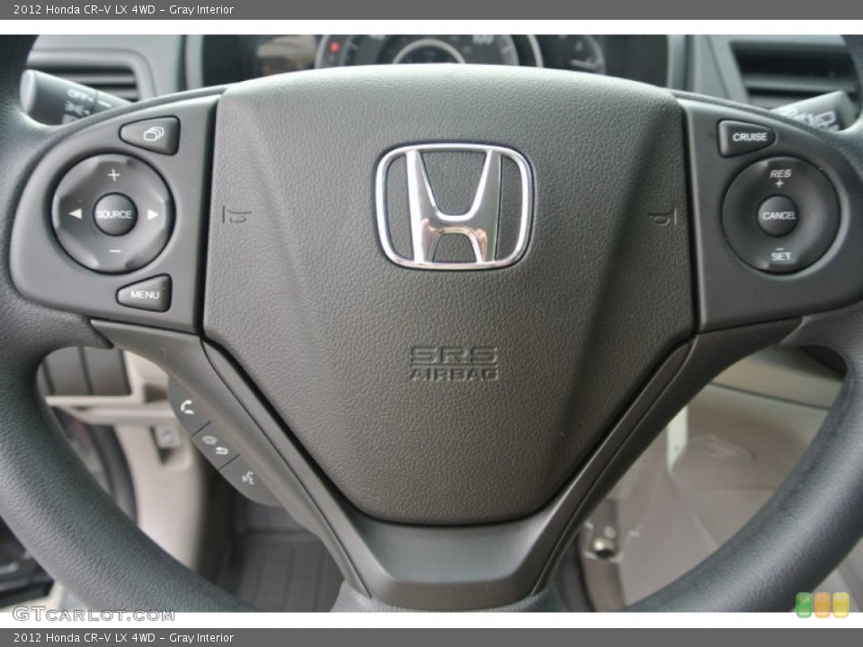 Gray Interior Controls for the 2012 Honda CR-V LX 4WD #82419882