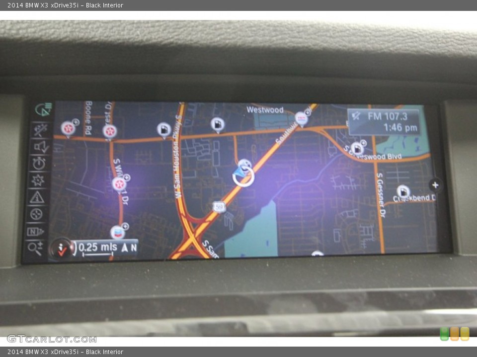 Black Interior Navigation for the 2014 BMW X3 xDrive35i #82420066